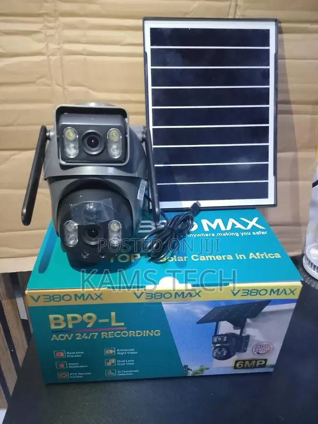 V380max Dual Lens 4G Sim Solar Camera · Photo 2