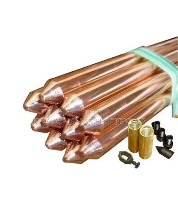 Copper Bonded Earth Rod With Accessories –4feet Heavy Duty Grounding · Photo 1