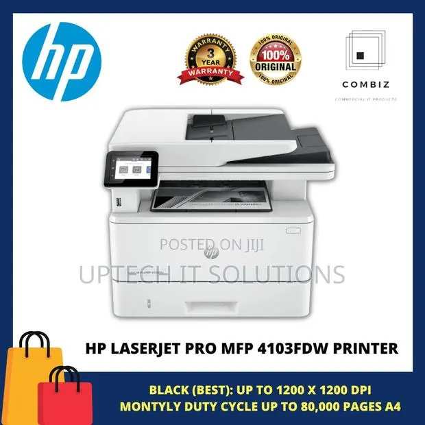 Hp Laserjet Pro Mfp 4103fdw Printer · Photo 1