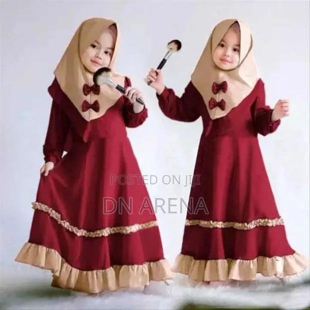 Kids Abaya Muslim Outfits for Kiids Modest Wear · Photo 1