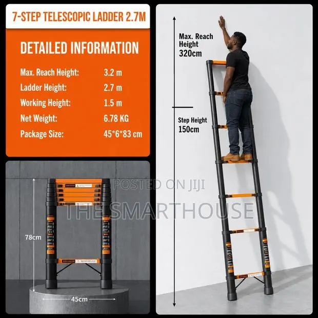 High Quality 7-Step Telescopic Ladder(2.7m) · Photo 1