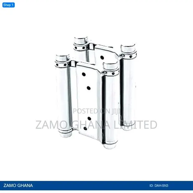 Double Action Spring Hinges 3 Inch Silver - Dah-Sn3 · Photo 1