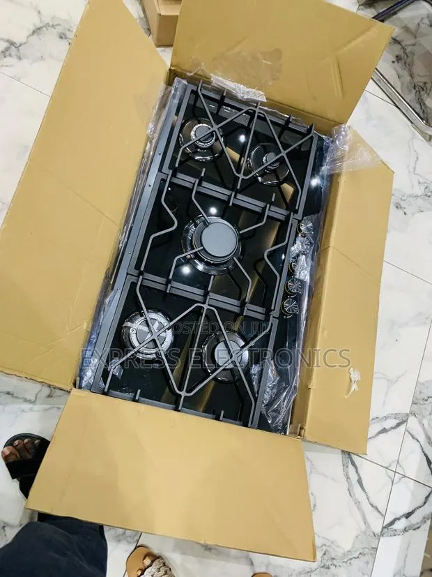 Stainless Steel Black All Gas 5burner 90CM Kenwood · Photo 1