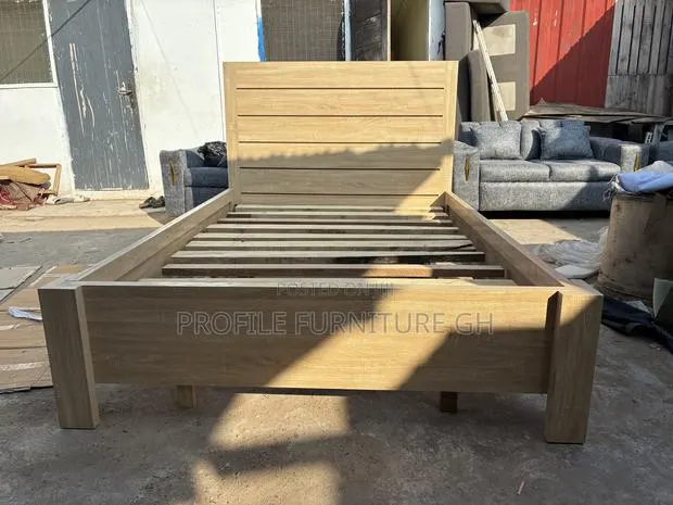 Laminated Wooden Sumptuous Double Bedframe 54/75// Fast Delivery · Photo 1