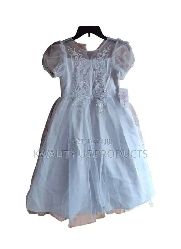 Bonnie Jean Girls Applique Detail White Lace Dress - 8 and 9 Years · Photo 1