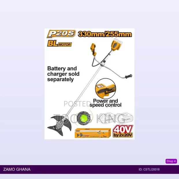 Cordless String Trimmer and Brush - Cstli20018 · Photo 1