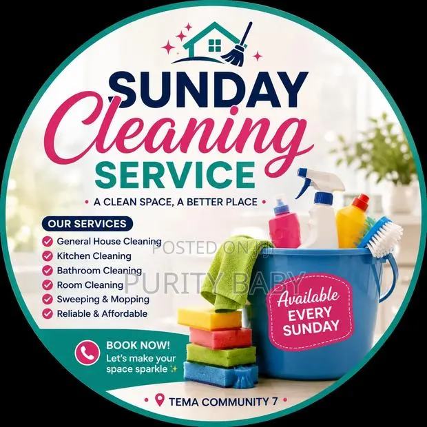 Need a Cleaner? Affordable House, Room and Compound Cleaning in Tema · Photo 1