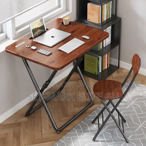 Portable Foldable Study Table Chair With Usb Port · Photo 1