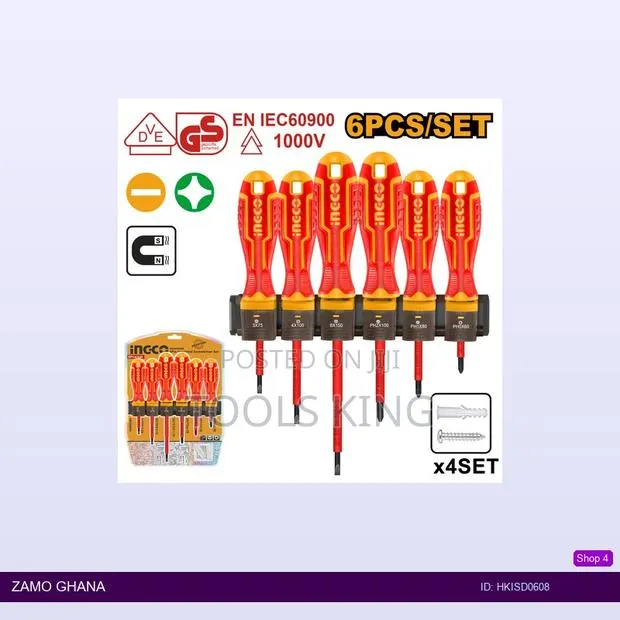 6 PCS Insulated Screwdriver - Hkisd0608 · Photo 1