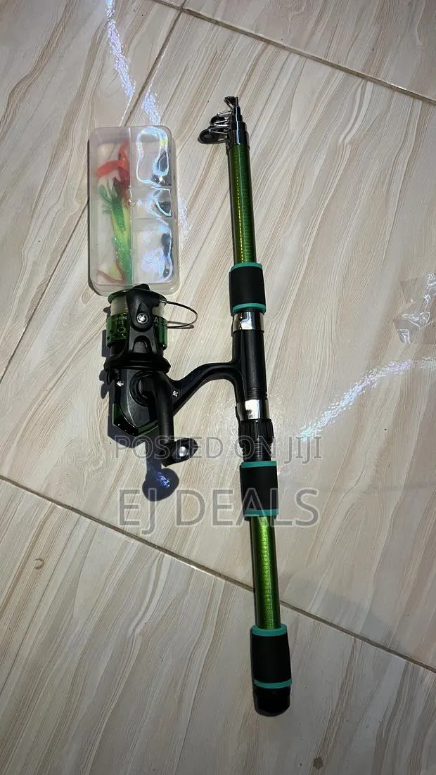 Fishing Rod With Hooks, Baits and Fishing Line · Photo 1