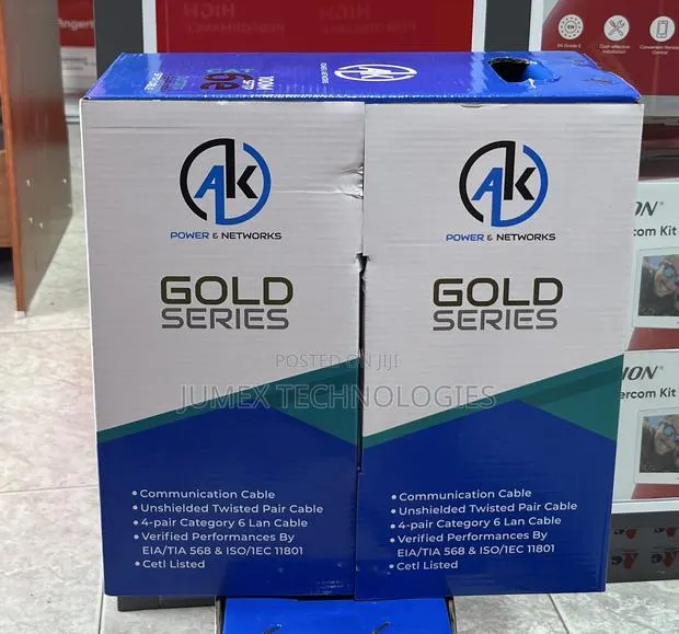 Cat6 Outdoor SFTP Cable Ak Gold Series Shielded Cable · Photo 1