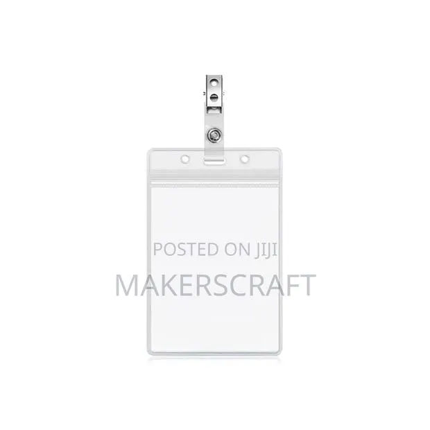 Transparent Id Card Holder (Pouch) With Clip · Photo 1