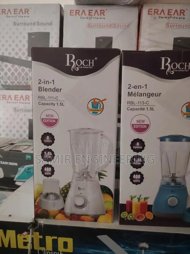 Roch 1.5l Kitchen Master: Powerful 400w Blender Spice Mill RBL-111-C · Photo 1