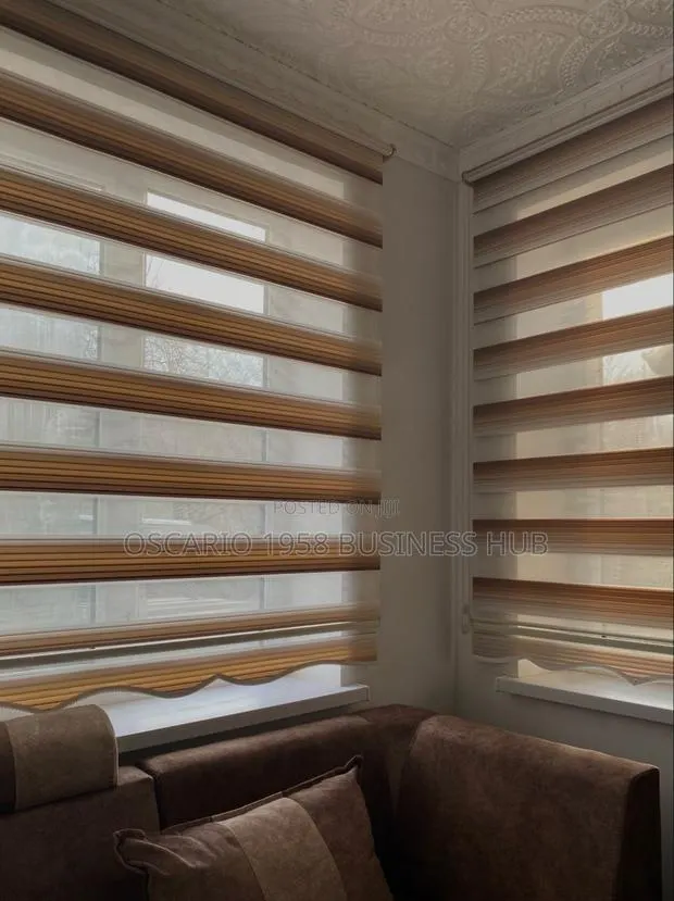 Success Strategies Zebra Modern Design Curtains Blind · Photo 1