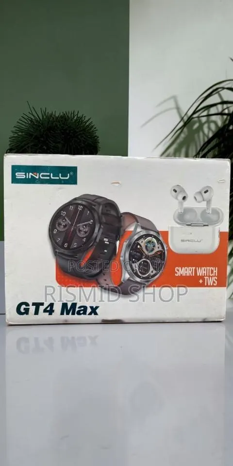 Sinclu Gt4 Max Smartwatch and Bluetooth Earbuds Set · Photo 1
