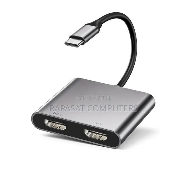 Type-C Male to Dual Hdmi Female 2 in 1 Adapter · Photo 1