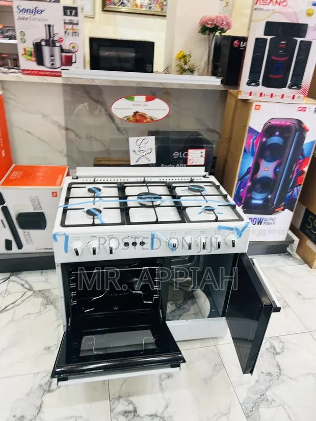 Unique Design Mediatech 5 Gas Burner With Grill(White) · Photo 1