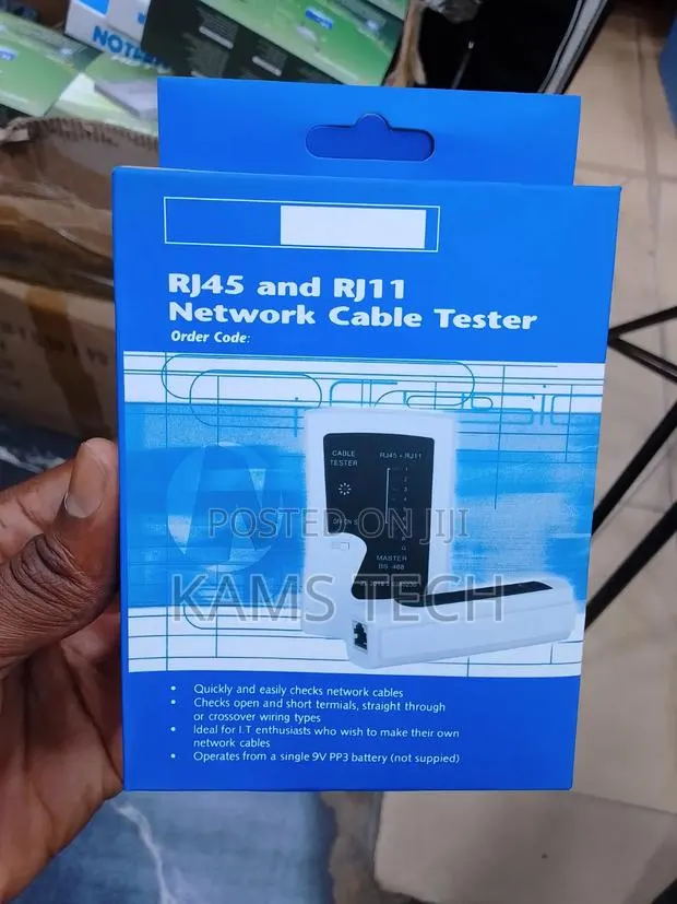 RJ45 and RJ11 Network Cable Tester · Photo 1