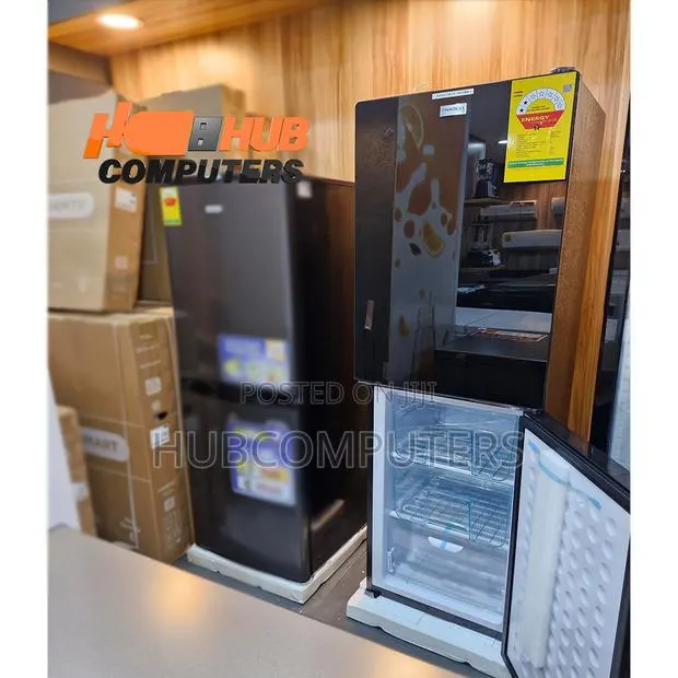 Nasco-Nasd2-24flb Fridge Bottom Freezer 198ltr Black Mirror · Photo 1