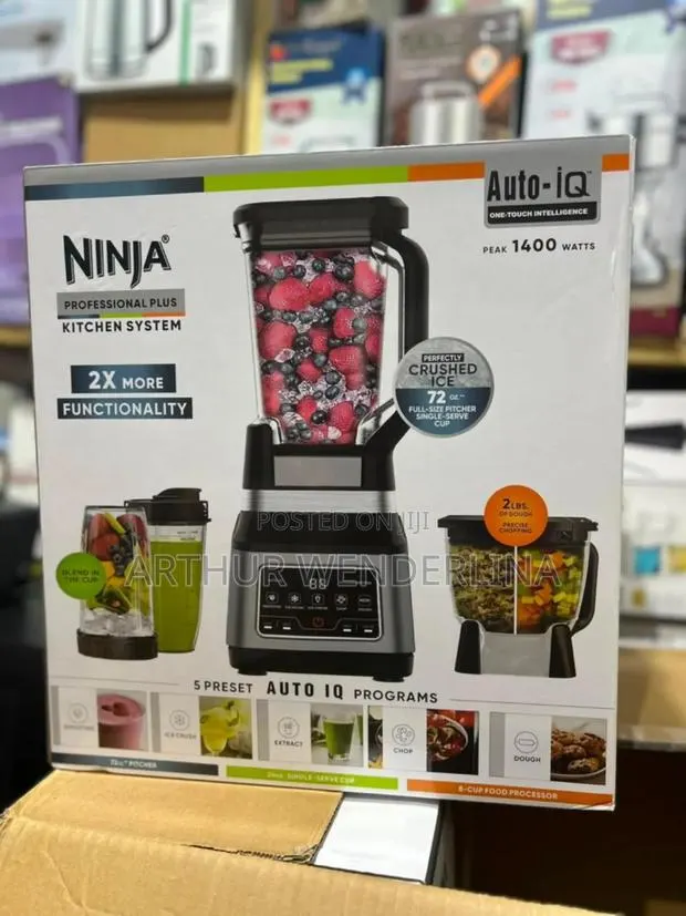 NINJA PROFESSIONAL BLENDER 3 IN 1 ,1400watt Auto-Iq Presets · Photo 1