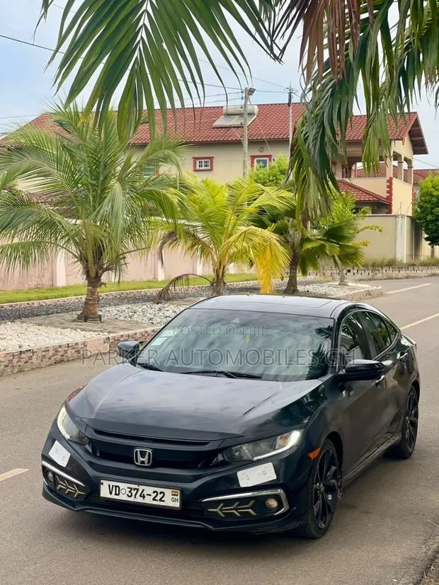 Honda Civic Sport Sedan 2020 Black · Photo 1