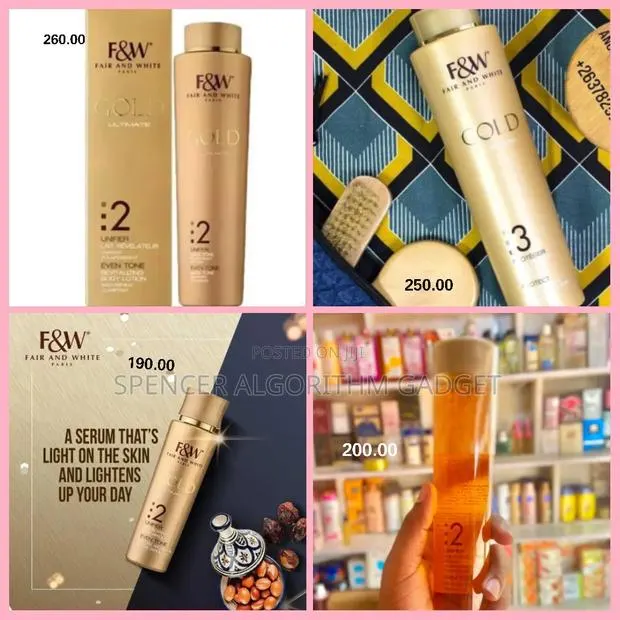 Fair and White Gold2/3 Face and Body Care-Tap the Pic for Prices · Photo 1