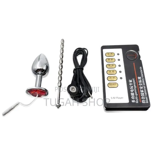 BDSM Restraint Electro Shock Pulse With Anal Plug · Photo 1