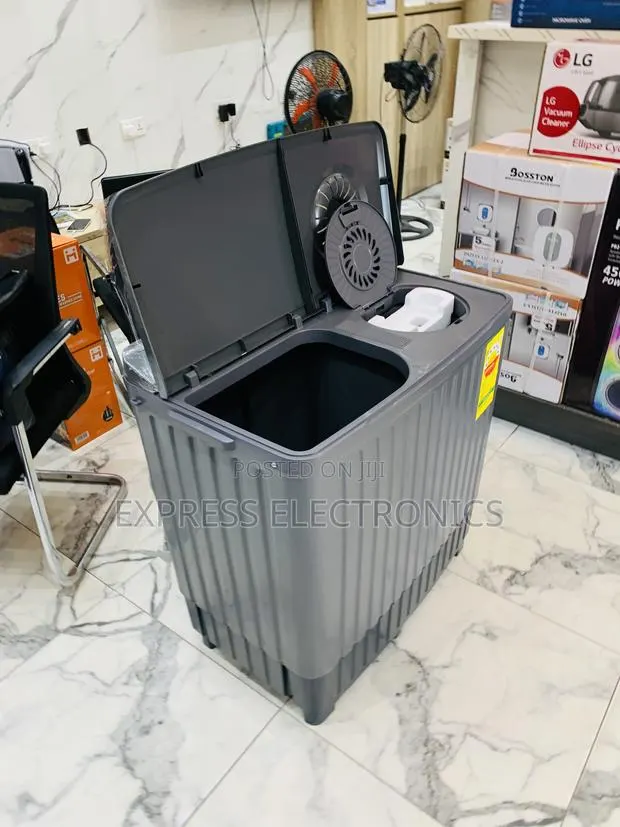 Ultra Sleek Black Washing Machine Semi Auto Nasco 8kg · Photo 1