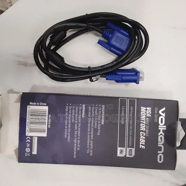 Vga Cable (Monitor Cable) 1.5 Mtr - Volkano · Photo 1