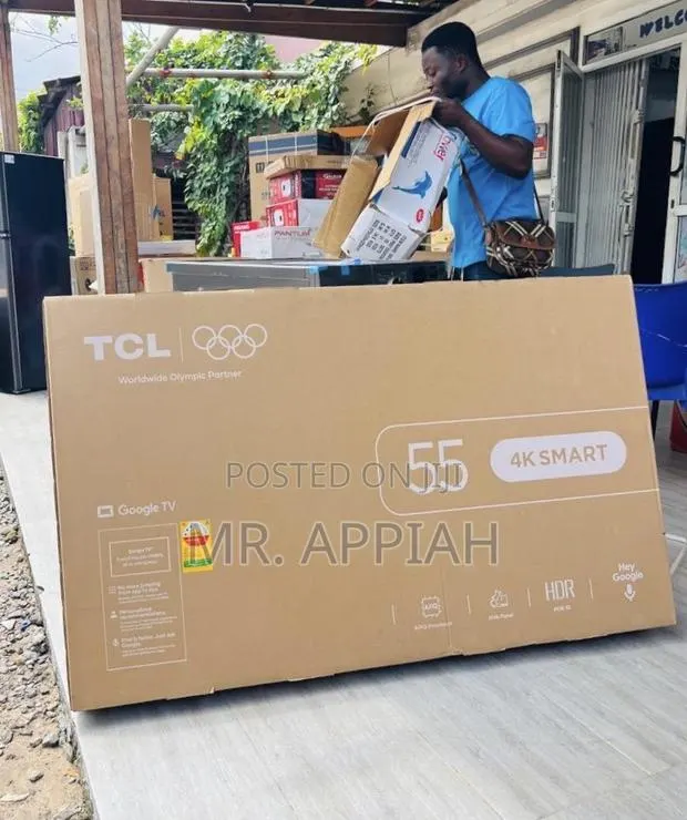 Extra Affordable TCL 55” Qled Smart Android Frameless Google TV · Photo 1