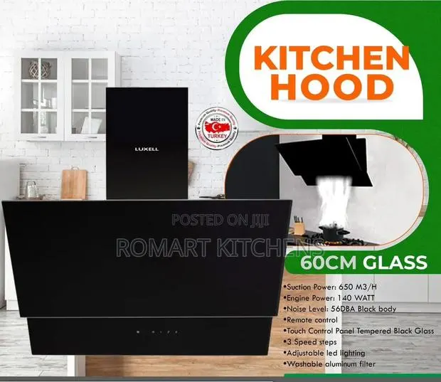 Turkish 60cm Glass Heat Extractor. Touch Screen and Remote Control · Photo 1