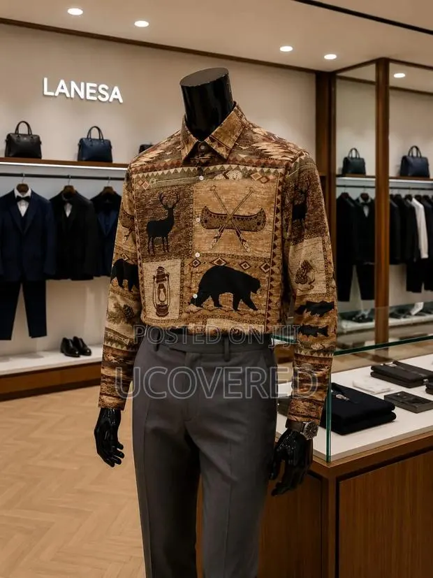 Men's Patterned Button-Up Shirts · Photo 1