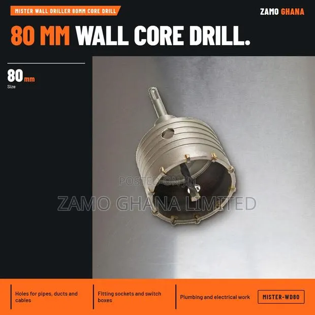 Mister Wall Driller 80Mm Core Drill - MISTER-WD80 · Photo 1