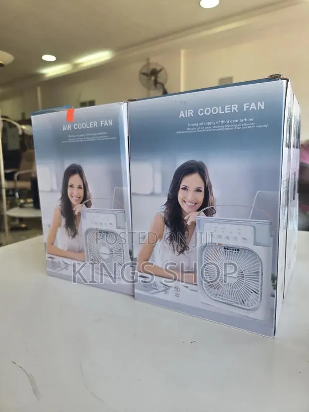 Portable Air Cooler Fan 7 Colors Led · Photo 1