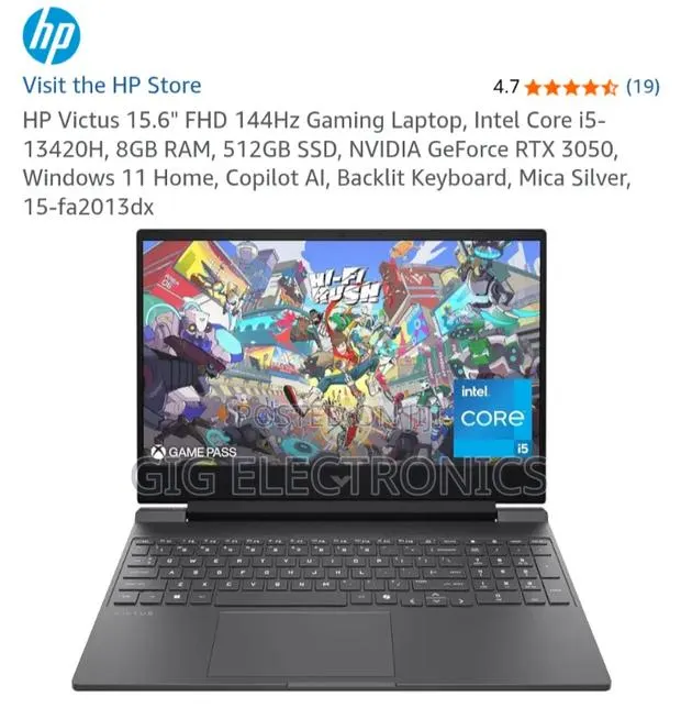New Laptop HP Victus 15 8GB Intel Core i5 SSD 512GB · Photo 4