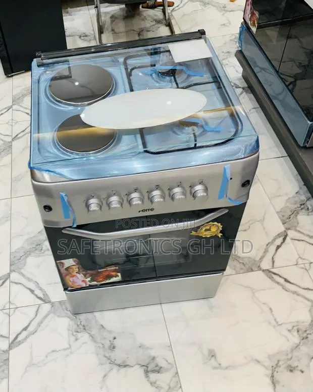 Original Grey Ferre 60×60cm 2-Electric 2-Gas Cooker With Oven Grill · Photo 1