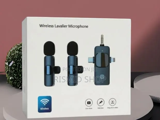 Advanced 3-in-1 Wireless Lavalier Mic for Recording · Photo 1
