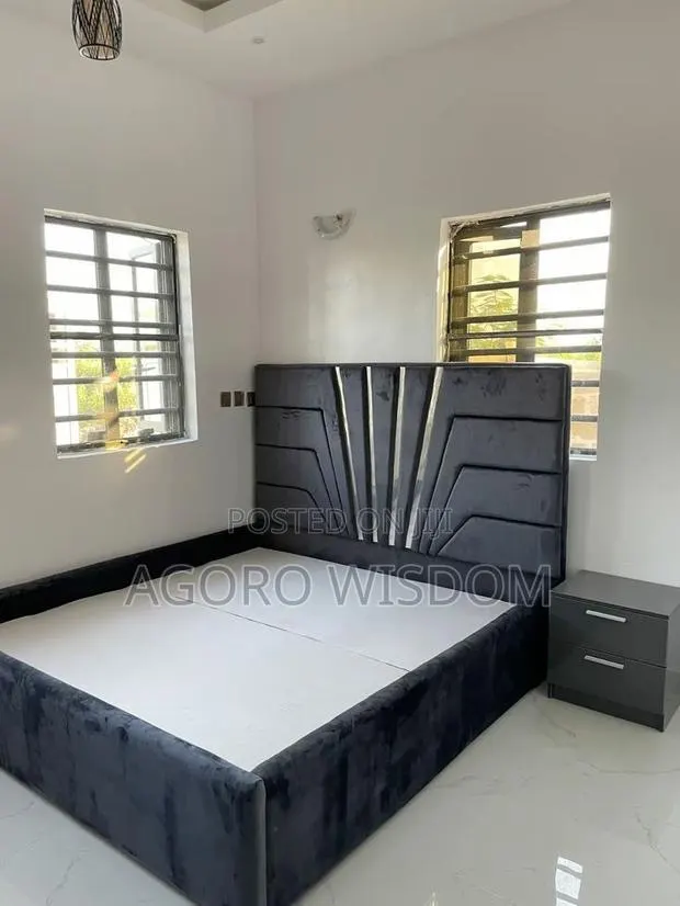 Available Double Bed Frame With Side Cabinet