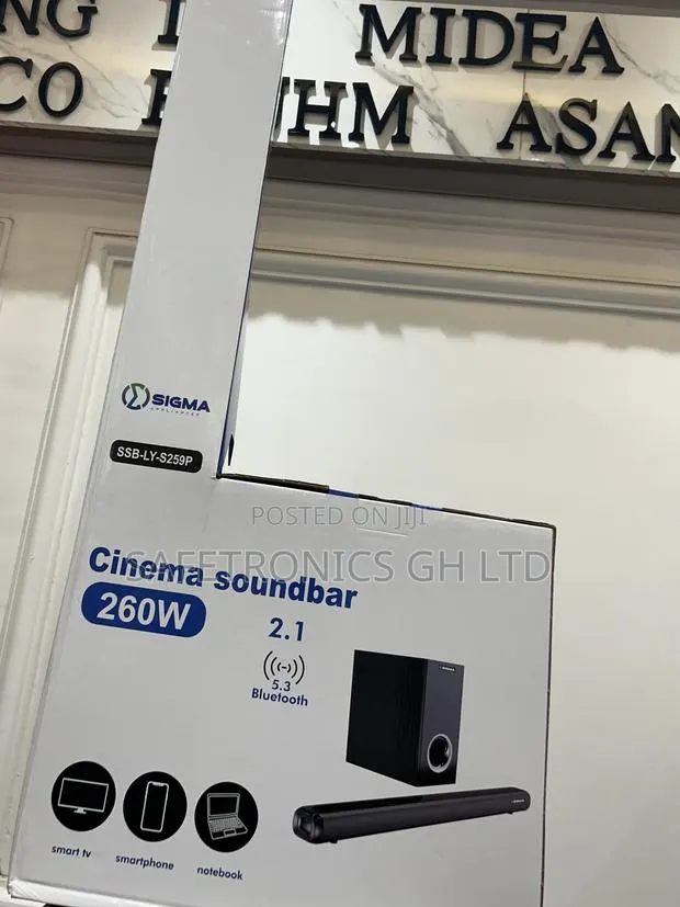 Massive Black SSB-Ly-S259p Bluetooth Sigma Wireless 260w Soundbar · Photo 1