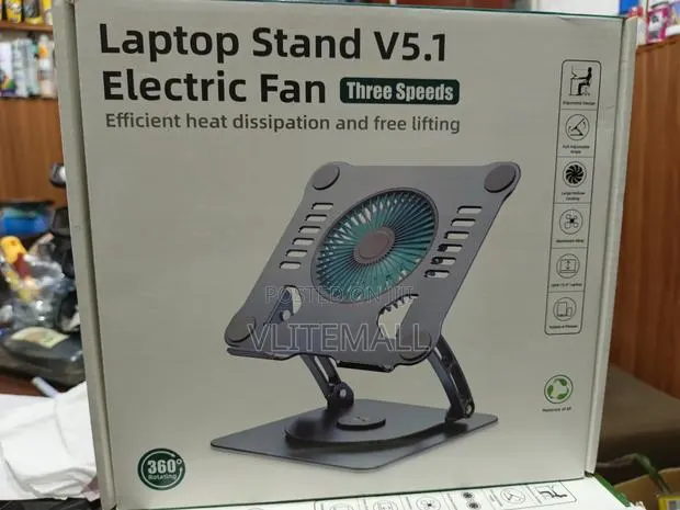 Tablet Stand With Single Fan · Photo 1