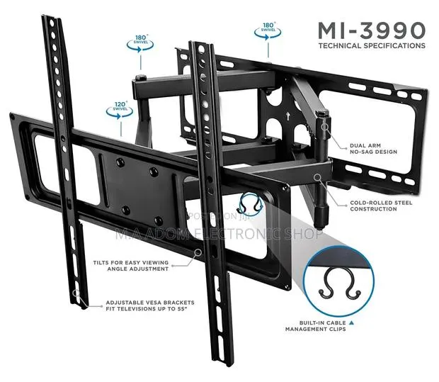 Wall Mount for Led Tvs With Adjustable Features 32”-65” · Photo 1