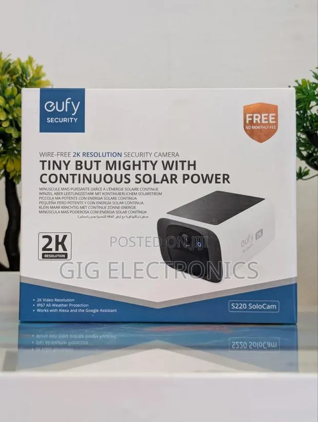 Eufy Security SoloCam S220 Solar-Powered Battery Camera · Photo 1