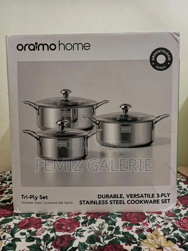 Tri-Ply Set Durable Versatile Stainless Steel Cookware Set-6pcs · Photo 1