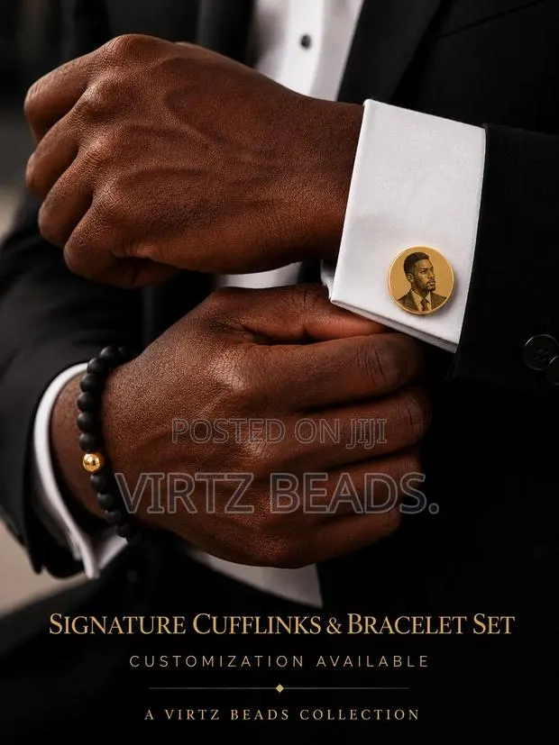 Custom Cufflinks Bracelet Set · Photo 1