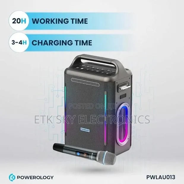 Powerology TWS 200w With Mic and Remote Karaoke Speaker · Photo 1