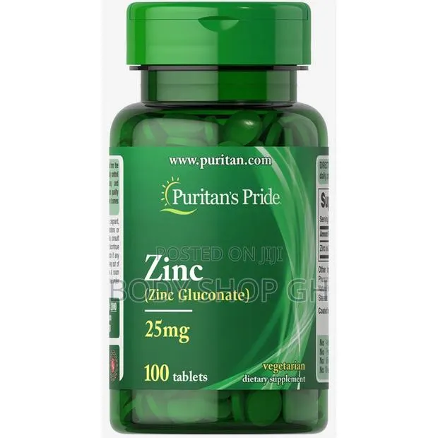 PURITAN’S PRIDE Zinc - Zinc Gluconate Supplements 100 TABS · Photo 1