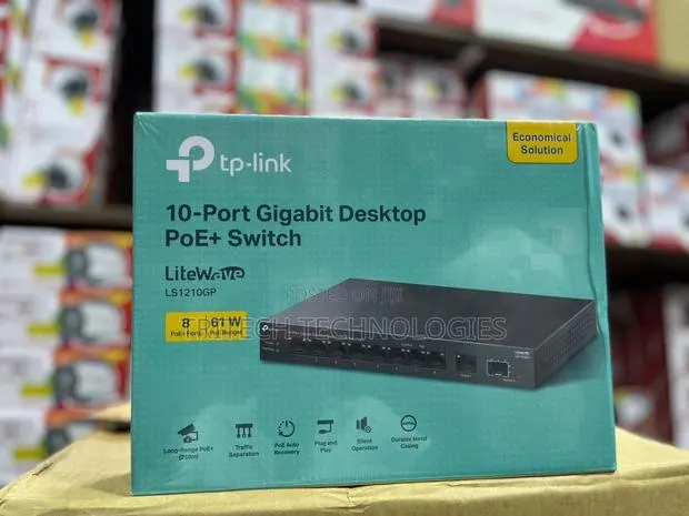 Tp-Link Ls1210gp 10-Port Gigabit Desktop Switch With 8port Poe 1sfp · Photo 1