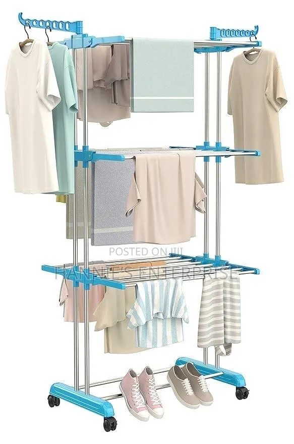 3-Tier Foldable Clothes Drying Rack · Photo 1