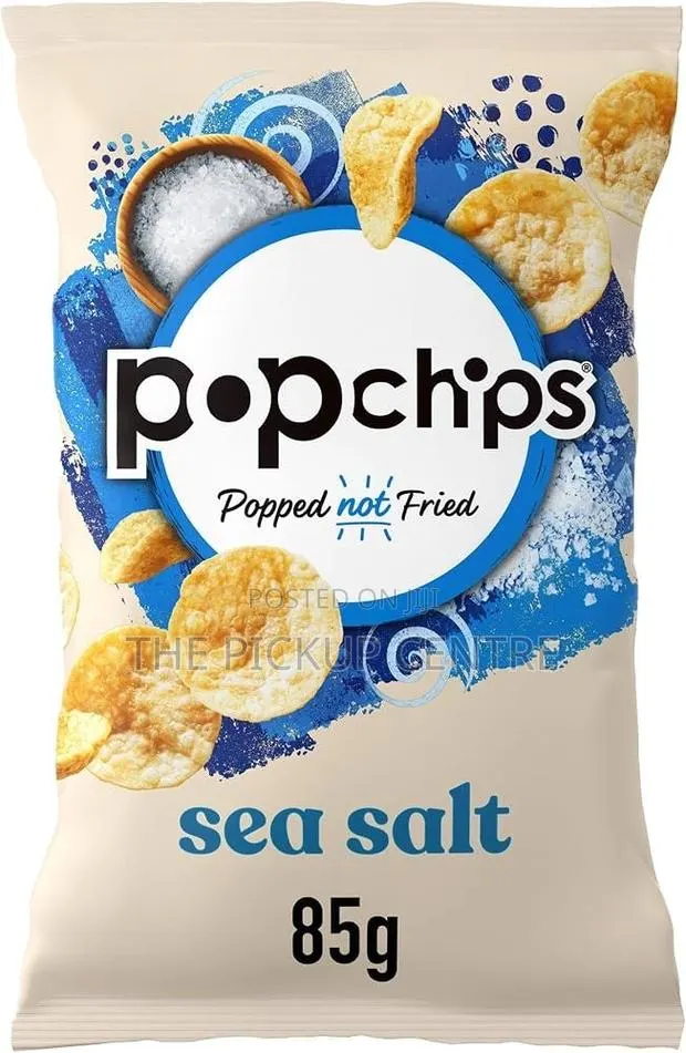 Popchips - Sea Salt Potato Chips, 85g (Pack of 8) · Photo 1