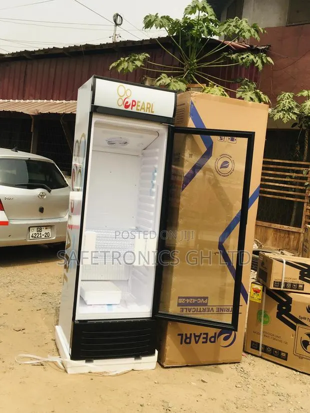 Singledoor Display Pearl Glass PVC-424-2B Electric Fridge · Photo 1